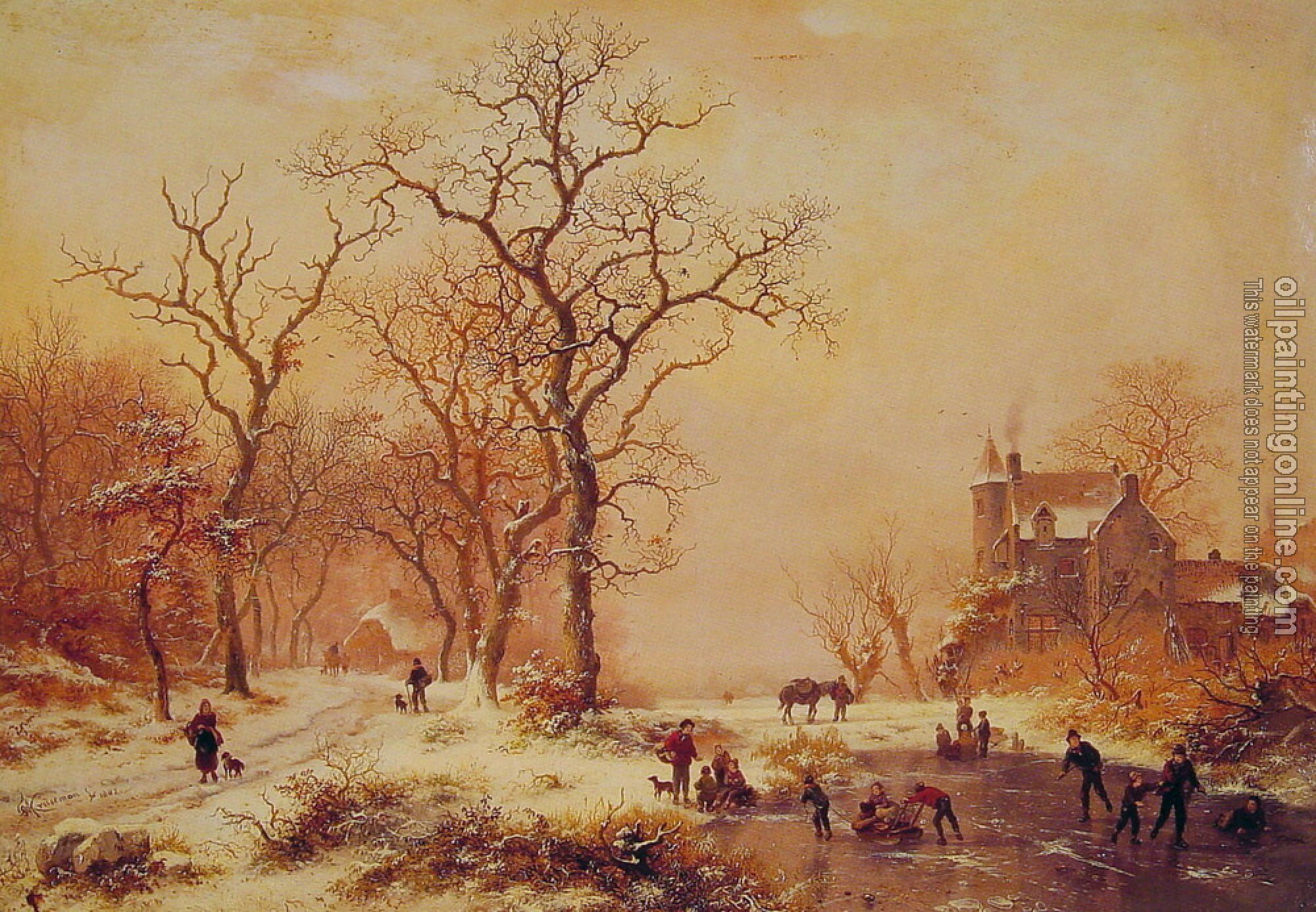 Frederik Marianus Kruseman - Ice Skating